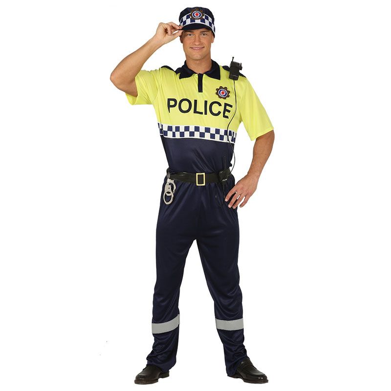 Costume da poliziotta con automobile per bambine