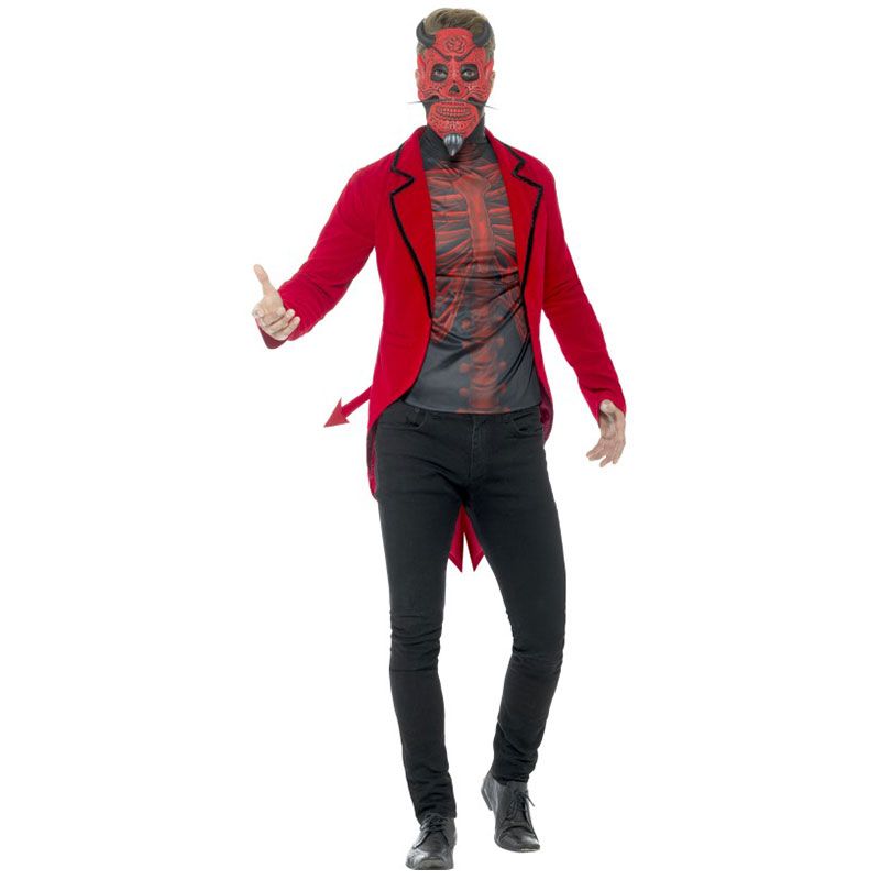 Guirca Costume diavolo demone halloween carnevale uomo adulto 80919