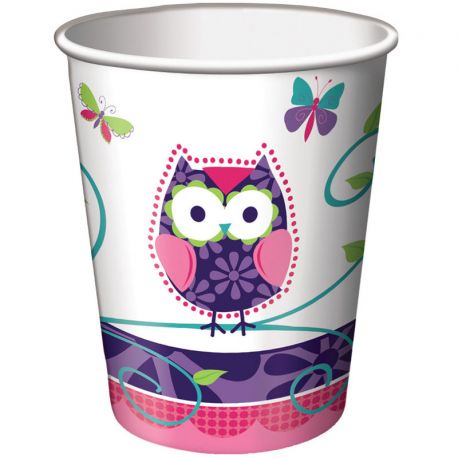 8 Bicchieri Owl Pal Birthday