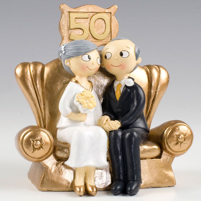 Statuina torta nuziale sposi con un cuore argento da 16 cm per 16,25 €