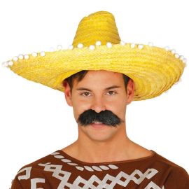 Confezione da 5 Mini Sombrero messicano, Cappello di paglia per