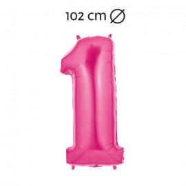 Acquista 12 palloncini in foil rosa con numeri per festa di