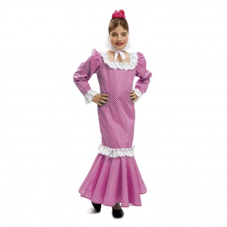 Costume da Madrilena Rosa per Bambini