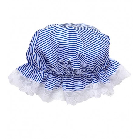 Cappello a Righe Blu e Bianche