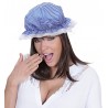 Cappello a Righe Blu e Bianche