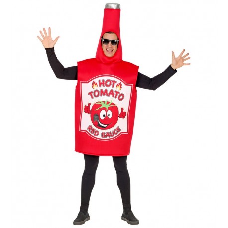 Costume da Ketchup per Adulti