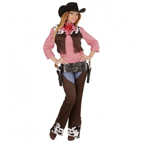 Costume da Cowgirl con Pantalone per Donna