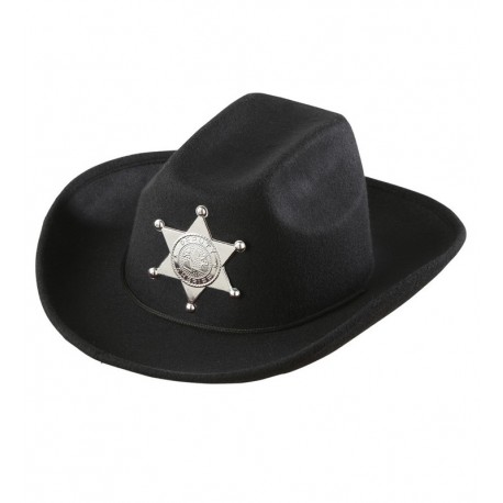 Cappello Sheriff di Feltro Nero