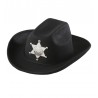 Cappello Sheriff di Feltro Nero