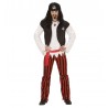 Costume da pirata da uomo con strisce