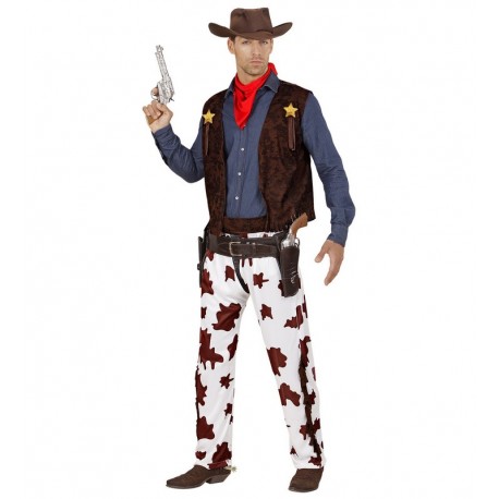 Costume da cowboy da saloon per uomo