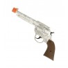 Pistola da CowBoy Argento Metallizzata 