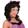 Orecchie da Leopardo Rosa con Strass