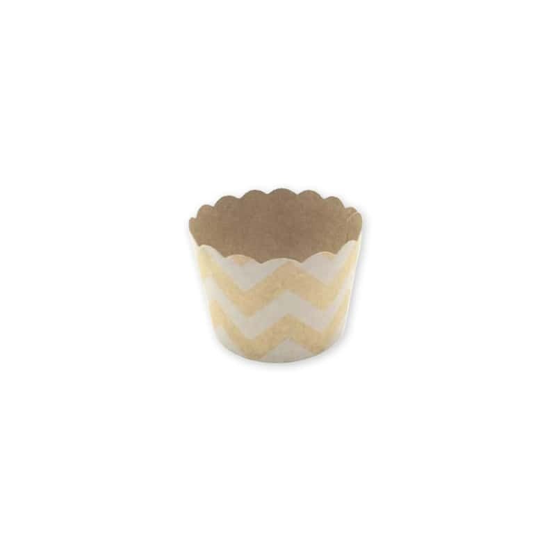 Pirottini per Cupcake Kraft Chevron