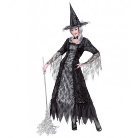 Costume da Strega con Ragnatele Donna