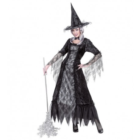 Costume da Strega con Ragnatele Donna Shop