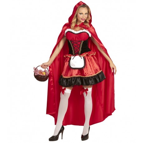 Costume da Cappuccetto Rosso con Corpetto da Donna Economico