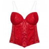 Compra Corsetto in Pizzo per Adulto Rosso