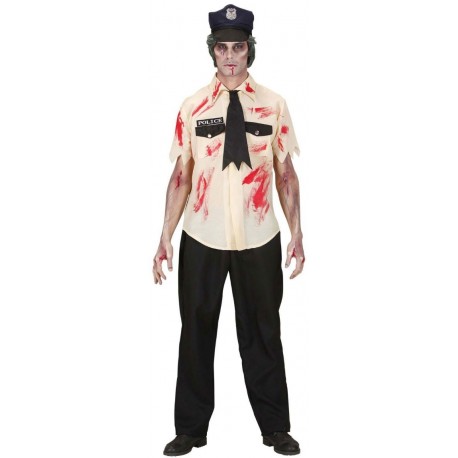 Costume da Polizia Zombie per Adulto