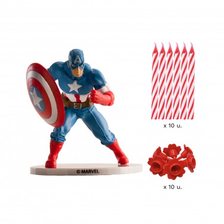 Decorazione Torta Avengers Captain América