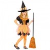 Costume da Strega arancione da Bambina Shop Online