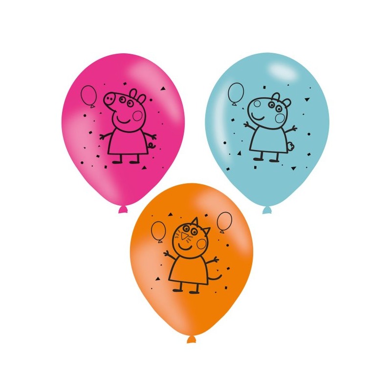 2 palloncini PEPPA PIG, decorazioni compleanno PEPPA PIG, palloncino PEPPA  PIG