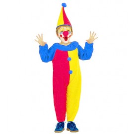 ▷ Costume Clown rosso e giallo per bambino