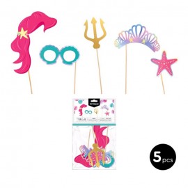 HNBTX Sirena Gadget Compleanno Bambini,Festa Compleanno Regalo Party  Set,Bambini Sirena Bomboniere Festa,Pezzi Sirena Gadget Compleanno Bambini