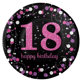 18 Anni di Compleanno Donna Tiara Birthday Corona 18 Compleanno Glitter  Nero Its My 18th Birthday Sash per Feste di Compleanno Torte di Compleanno