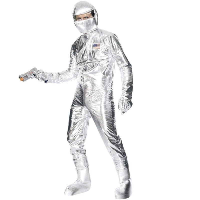 Costume Astronauta Argento Uomo