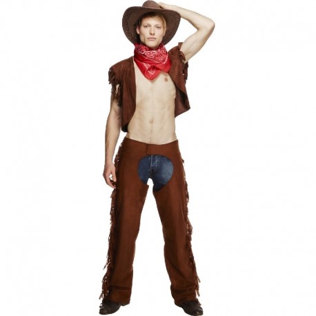 Costume da Cowboy Maschile Marrone Online