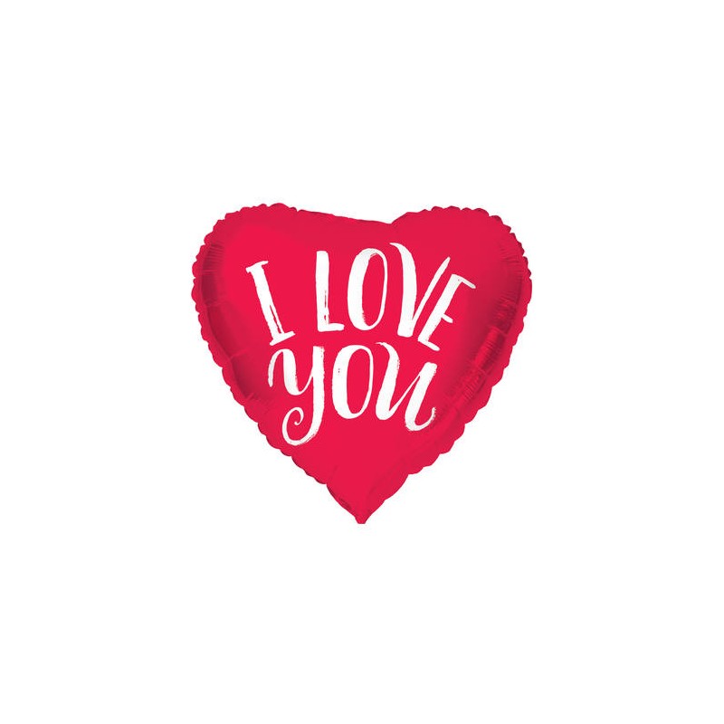 Palloncino Cuore Rosso I Love You 45 cm