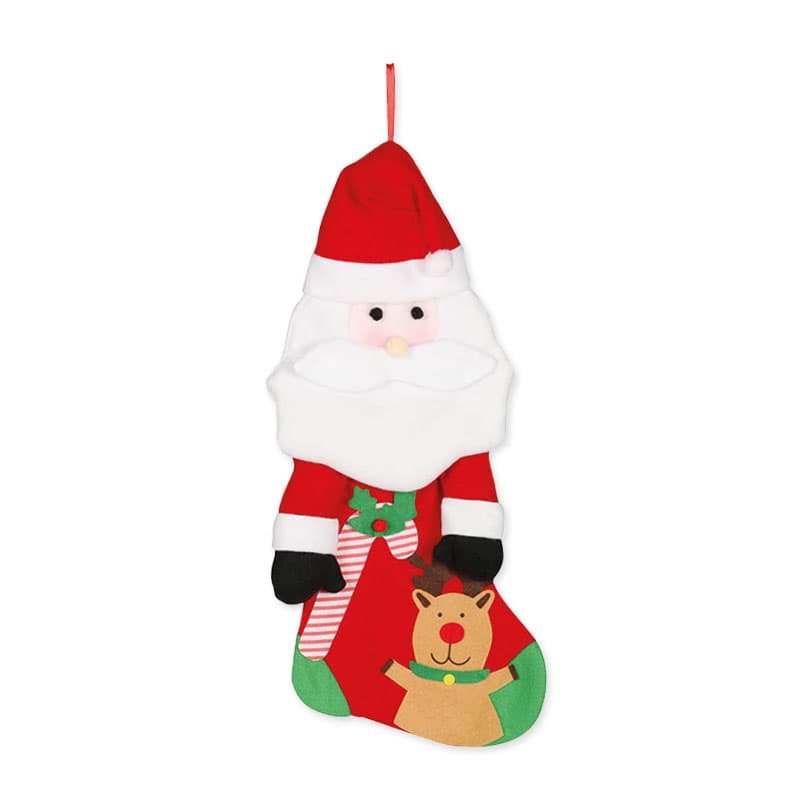 Babbo Natale 50.Calzino Da Babbo Natale 50 Cm