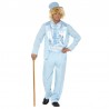 Costume da Smoking Divertente Anni '80 Azzurro in Offerta 