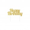 Decorazioni Torta di Buon Compleanno Glitter Oro Shop