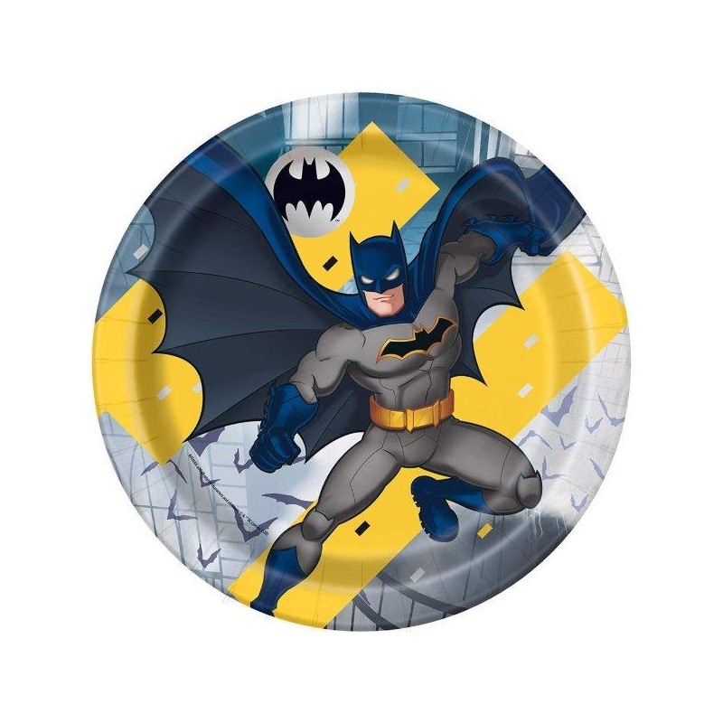 8 piatti Batman 23cm