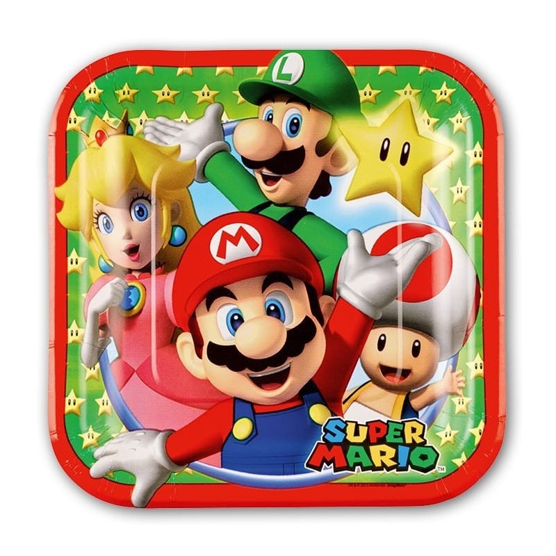 Piatti Mario Bros per Compleanno e Feste