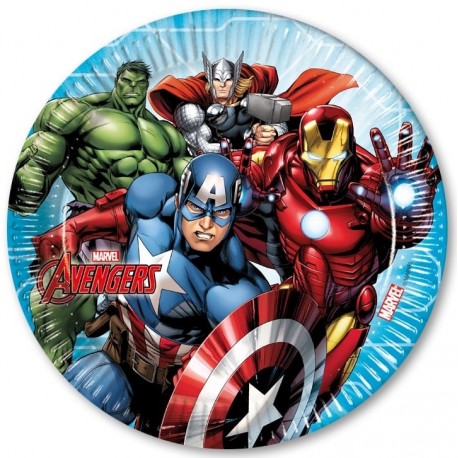 8 Piatti Avengers 23 cm