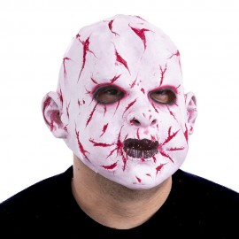 Maschera Zombie Rosa con Cicatrici Rosse Shop