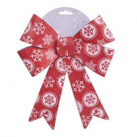 Fiocco Rosso con Fiocchi di Neve 21 X 29 Cm Shop