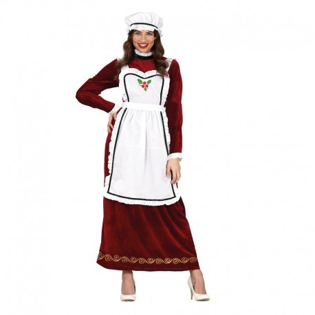 Compra Costume Natalizio Mamma Natale Lungo Donna