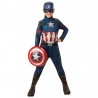 Costume da Capitan America con Scudo per Bambini