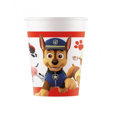 8 Bicchieri Paw Patrol 266 ml