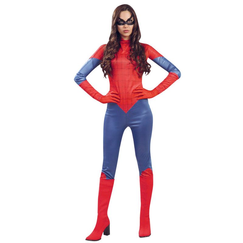 Costume da uomo ragno da donna completo di tute di Halloween 