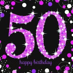 Compleanno 50 Anni Donna  Articoli e Addobbi Online - FesteMix