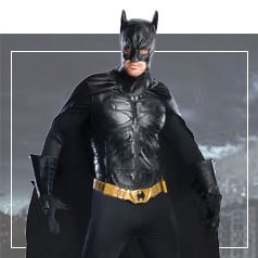 Kit per vestito di carnevale da Batman bambino con maschera e armi
