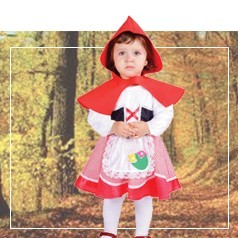 Costume da Cappuccetto Rosso, costume da Cappuccetto Rosso e mantello per  bambino -  Italia