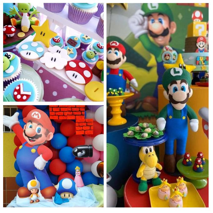 25 idee su Super Mario  festa di compleanno super mario, super mario,  festa a tema mario